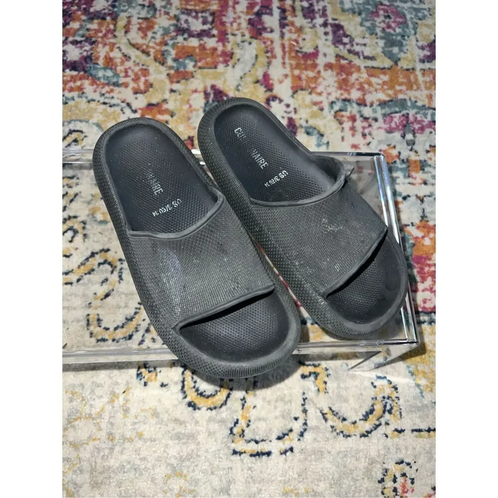 Girls Black Slides (3Y)